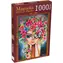 MAGNOLIA Puzzle Dievča s kvetinami / 1000 dielikov / 48 x 68 cm