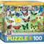 EUROGRAPHICS Puzzle Záhradné motýle / 100 dielikov / 48,3 x 33 cm