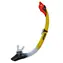 CALTER Adult 117Silicon žltá / Šnorchel / silikón / flexibilná trubica / vlnolam proti vode