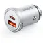 Orico MiniRing Pre strieborná / Nabíjačka do auta / 45 W / USB-C + USB-A