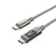 Choetech XCC-1068 zelená / Kábel USB-C (M) - USB-C (M) / PD 60W / displej s ukazovateľom výkonu / 1,2 m