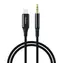 Choetech AUX007 Lightning (M) - Jack 3.5mm (M) 1 m čierna / Audio kábel / prepojovací