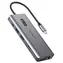 Choetech HUB-M26 sivá / USB-C Hub s displejom / 12v1 / HDMI / VGA / SD & TF čítačka kariet