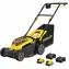 Stanley V20 SCMWP3701M2-QW čierna/žltá / Aku kosačka na trávu / 36V (2x18V) / šírka 37 cm / kôš 45 l / 2x 4.0Ah