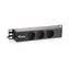 Equip 10" čierna zásuvková lišta / PDU / 1U / SCHUKO - 3x CEE 7/5 / 16 A / 3500 W