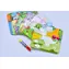 MAC TOYS Vyfarbovacie puzzle Zvieratká (M80092) / Vodou aktivované pero / Opakovane vyfarbiteľné