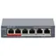 HIKVISION DS-3E1106P-EI/M / Switch / SMART / 4X 100 Mbps PoE / 2x 100 Mbps uplink / Super PoE 45 W