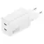 4smarts PDPlug Dual 45W GaN biela / Nabíjačka / GaN / 2x USB-C / Power Delivery 3.0