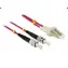 OPTIX LC-ST / Optický patch cord / 50/125 / OM4 / Duplex / 15 m