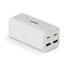 Lindy GaN nabíjačka 100W biela / Sieťová nabíjačka / 2x USB-C / 2x USB-A / PD 3.0 / GaN