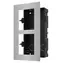 HIKVISION DS-KD-ACF2/S / Rámček pre interkom / 2-modulový / pre zápustnú montáž / nerez