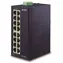 Planet ISW-1600T / Switch priemyselný / 16x 10/100 / DIN / IP30 / -40 až 75 ° C / 12-48V DC