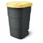 Prosperplast Popolnice Wheeler 95 l antracit, žlté veko / Plast / V 76,2 × Š 49,6 cm