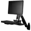 StarTech Nástenný sit-stand držiak monitora čierna / Nástenný držiak monitora / VESA 75x100 / nosnosť 8 kg / rotácia 360°