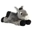 AURORA Plyšový oslík / 20 cm / šedá / pre dospelých aj deti