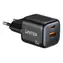Unitek Zeno čierna / Sieťová nabíjačka / GaN / USB-C PD 20W / USB-A / 2 porty
