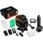 Neo Tools 3D laser 16 línií zelený / Krížový laser / kufor / magnetický držiak / nabíjačka