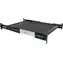 StarTech Vysúvacia rack polica 2U čierna / Rack polica / 19" / nastaviteľná hĺbka / nosnosť 22,7 kg / oceľ