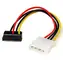 StarTech Napájací adaptér LP4 na lomený SATA / Adaptér / Molex 4-pin > SATA 15-pin / 15,24 cm