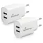 MediaRange MRMA114 biela / Nabíjačka / 12W / 2x USB-A / 2,4A