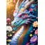 Trefl Puzzle Farebný drak / 1000 dielikov / 48 x 68,3 cm