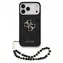 Guess PU 4G Metal Logo Strap pre iPhone 18 Pro Max čierna / Zadný kryt / Umelá koža / Kovové Logo