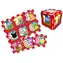 STAMP Penové podlahové puzzle Zvieratká a čísla / 9 dielikov / hrúbka 1,5 cm