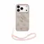 Guess PU 4G Metal Logo Strap pre iPhone 18 Pre ružová / Zadný kryt / Umelá koža / Kovové Logo