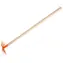 TEDDIES Motyčka s násadou oranžová / Hračka na záhradu / Obojstranná / 80 cm