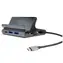 4smarts HUB 7v1 šedá / USB-C hub so stojanom / 7 portov / HDMI 4K / USB-C PD 100W / DeX-Mode