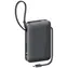 USAMS CD228 XR Series čierna / Powerbanka / 10000 mAh / 20 W / USB-C + Lightning kábel / 4 výstupy