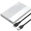 Externý rámček pre 2.5" SSD/HDD disk strieborný / Rámček / SATA / USB 3.0 / 5 Gb/s / do 2TB