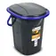 Cestovná chemická toaleta GB320BB čierno-vínová / Chemické WC / 19 l / výška 37 cm