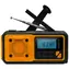 Núdzové rádio s kľukou, solárom a powerbankou / Rádio / AM/FM/SW / IPX3 / LED svietidlo / powerbanka 4000 mAh