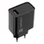 Natec Ribera čierna / Nabíjačka / 1x USB-A / 18 W / PD 3.0
