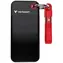 Verbatim Pocket SSD 128 GB čierno-červená / Externý SSD / USB-C 3.2 Gen 2 / R: 1000 MB/s / W: 1000 MB/s