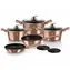 BERLINGERHAUS BH-1220 Rosegold Metallic Line / Sada riadu / Mramorový povrch / 10 ks