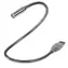 PremiumCord USB lampička strieborná / USB lampička / 35 cm / 0,9 W