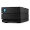 LaCie 2big RAID 8TB čierna / Externý HDD 3.5" / 2x 4TB / USB-C 3.2 / RAID 0/1/JBOD / Čítačka kariet SD/SDHC/SDXC/CF