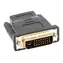 Adaptér HDMI (F) - DVI-D (M) 24+1 Dual Link čierna / Redukcia / Pozlátené konektory / Max. 1920 x 1080 px