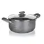 Banquet Granite PR 20x9,5 cm / Hrniec / Nepriľnavý povrch / Sklenená pokrievka / Pre indukciu