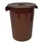 Denox Industrial hnedá / Odpadkový kôš / 100 l / s vekom / PP plast