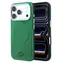 Lacoste PVC Petit Pique Semi Wrap Embossed Estragón / Zadný kryt / iPhone 18 Pre Max / MagSafe