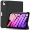 eSTUFF Miami čierna / Puzdro pre Apple iPad mini 7/6 / PU koža / Priehradka na Apple Pencil / 2 polohy