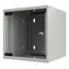 Lanview SOHO 10" nástenný rozvádzač biela / Nástenný rozvádzač / 9U / 312×300×440 mm / sklenené dvere