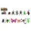 TEDDIES Figúrky hmyzu a zvieratiek mini 4-8 cm / 12 ks / plast / od 3 rokov