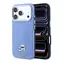 Karl Lagerfeld PU Grained Semi Wrap K&CH Heads iPhone 18 Pro Max modrá / Zadný kryt / MagSafe / iPhone 18 Pro Max