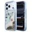 Karl Lagerfeld Liquid Glitter Beach modrá / Zadný kryt / Apple iPhone 18 Pro Max