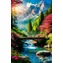 Norimpex Diamantové maľovanie Krajina hôr / 30x40 cm