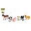TEDDIES Figúrky zvieratiek Domáca farma / 6 ks / 9 cm / plast / od 3 rokov